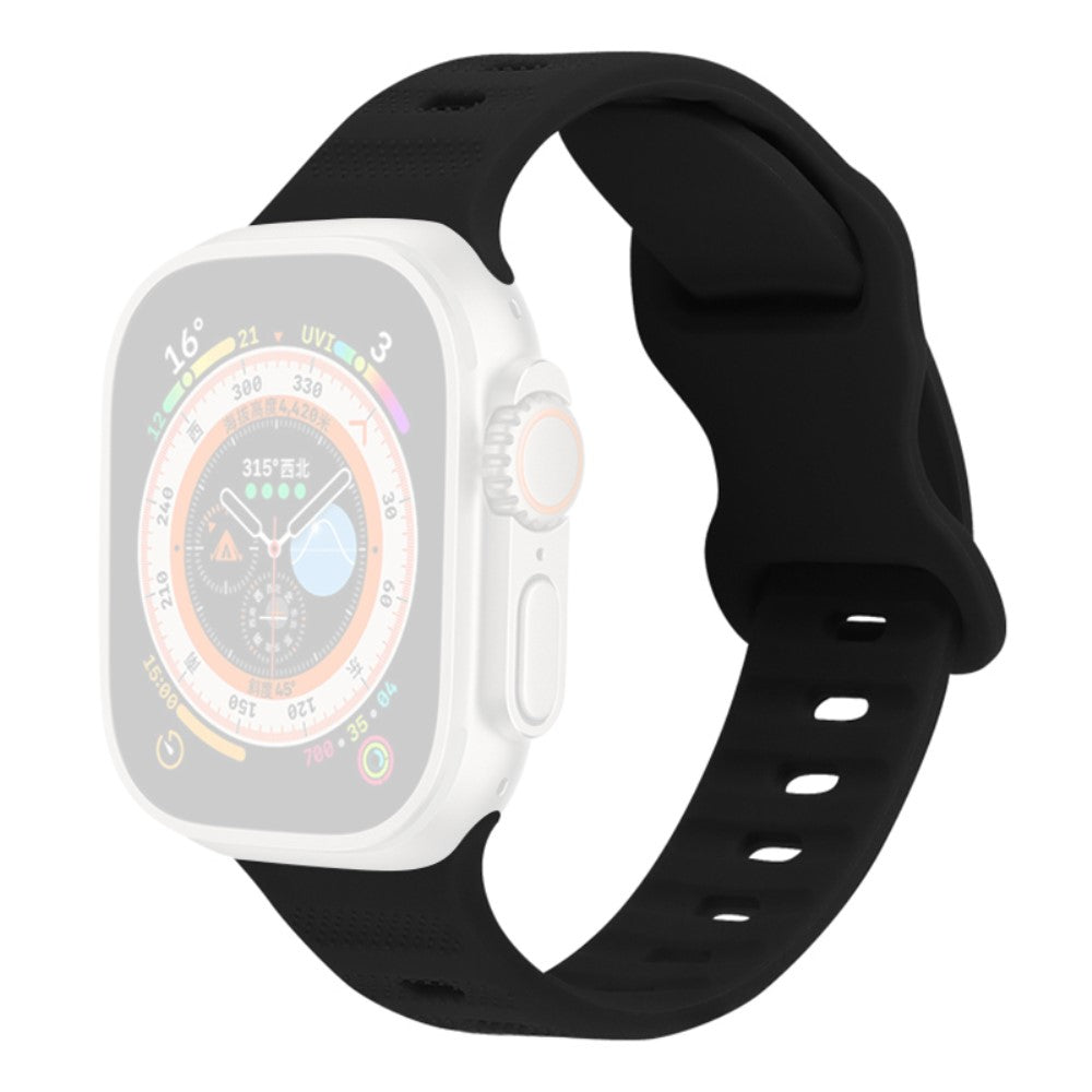 Vildt Pænt Silikone Universal Rem passer til Apple Smartwatch - Sort#serie_9