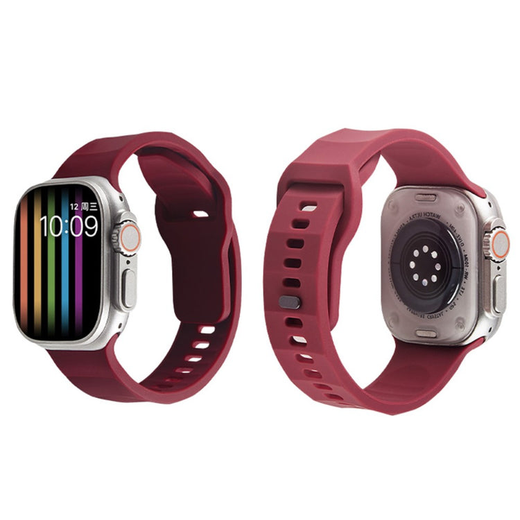 Mega Elegant Silikone Universal Rem passer til Apple Smartwatch - Rød#serie_1