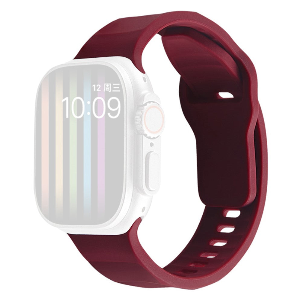 Mega Elegant Silikone Universal Rem passer til Apple Smartwatch - Rød#serie_1