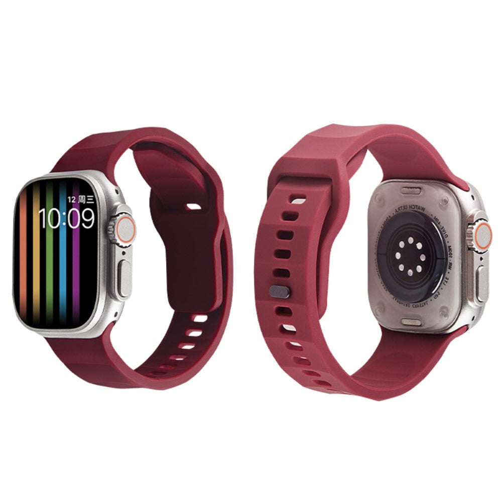 Mega Elegant Silikone Universal Rem passer til Apple Smartwatch - Hvid#serie_12