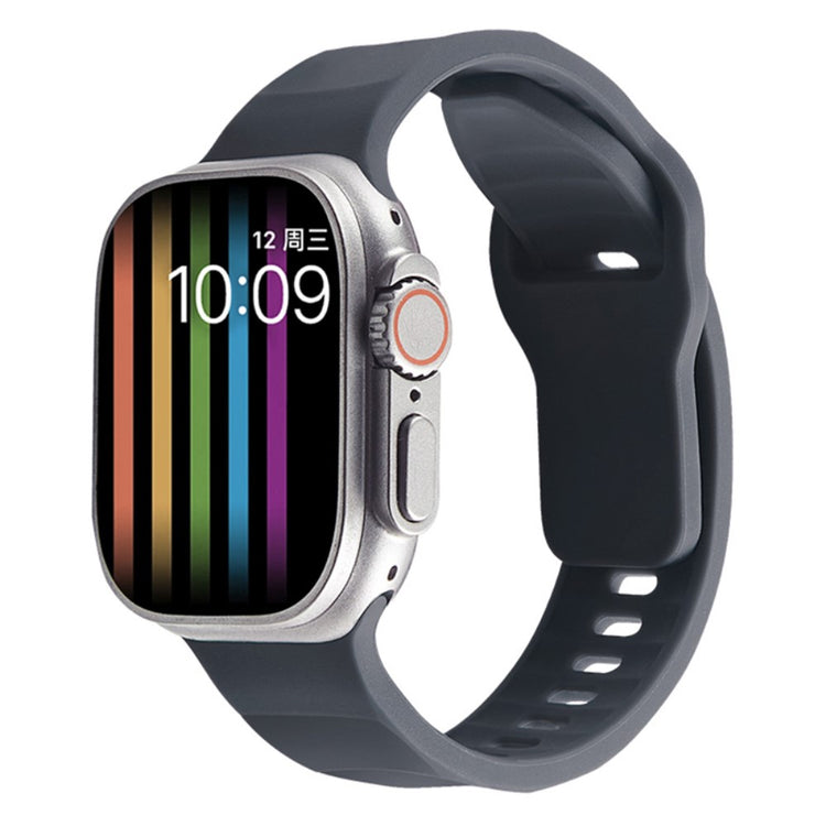 Mega Elegant Silikone Universal Rem passer til Apple Smartwatch - Sølv#serie_13