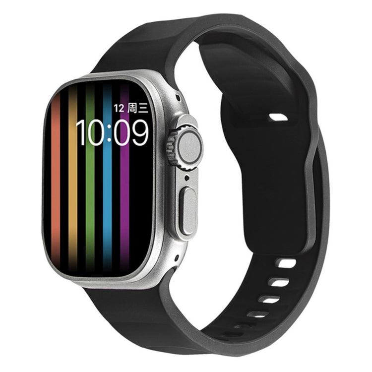 Mega Elegant Silikone Universal Rem passer til Apple Smartwatch - Sort#serie_7