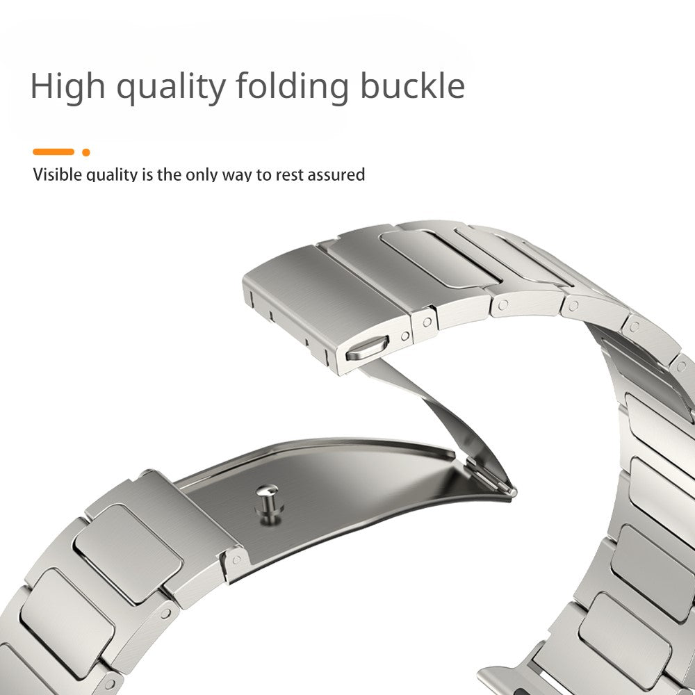 Meget Nydelig Metal Universal Rem passer til Apple Smartwatch - Sort#serie_3