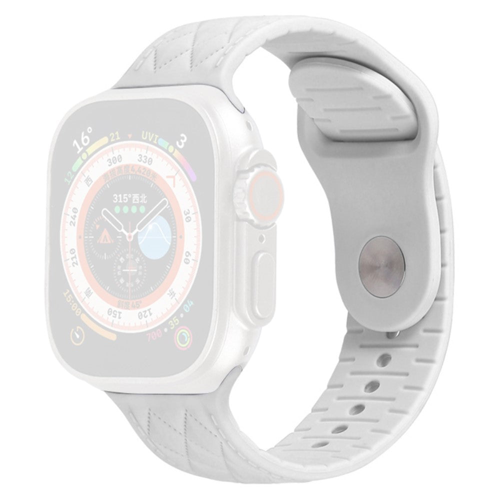 Apple Watch Series 9 41mm textured silicone strap - White#serie_3