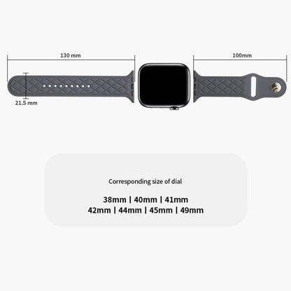 Apple Watch Series 9 41mm textured silicone strap - Sapphire#serie_4