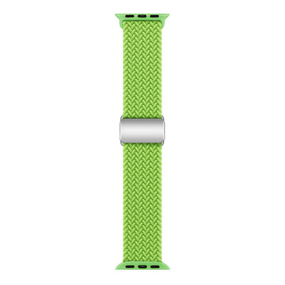 Mega Skøn Metal Og Nylon Universal Rem passer til Apple Smartwatch - Grøn#serie_7