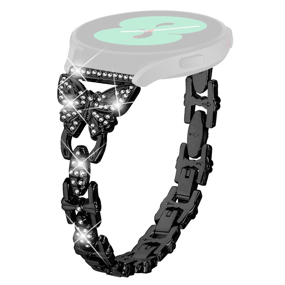 Meget Holdbart Metal Universal Rem passer til Smartwatch - Sort#serie_1