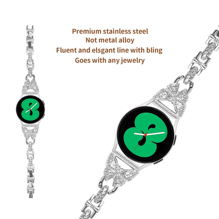Meget Holdbart Metal Universal Rem passer til Smartwatch - Sølv#serie_4