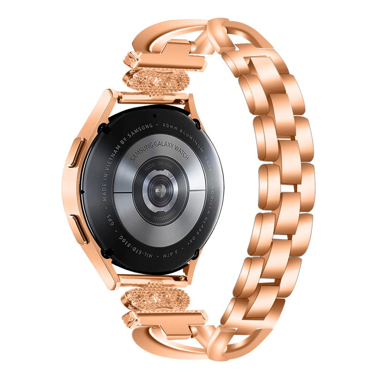 Eminent Metal Og Silikone Universal Rem passer til Samsung Smartwatch - Pink#serie_2