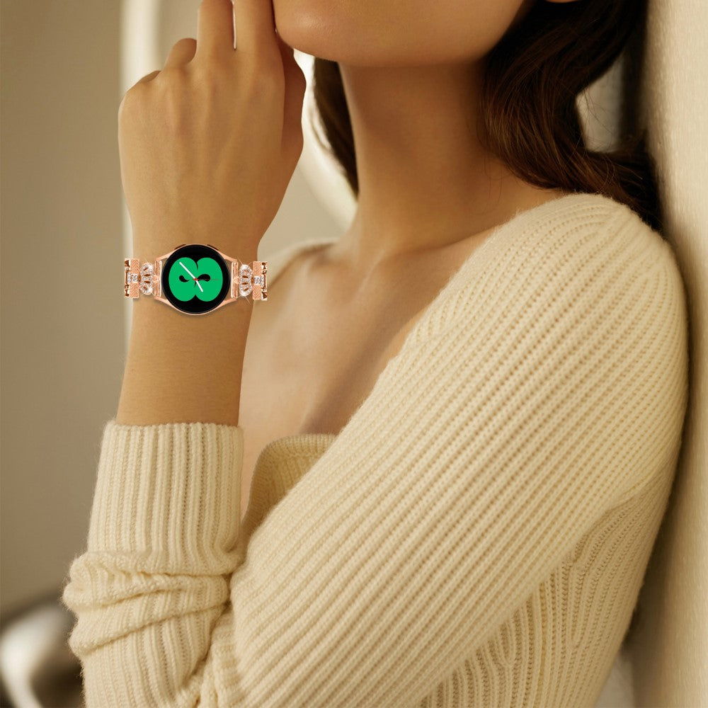 Eminent Metal Og Silikone Universal Rem passer til Samsung Smartwatch - Pink#serie_2
