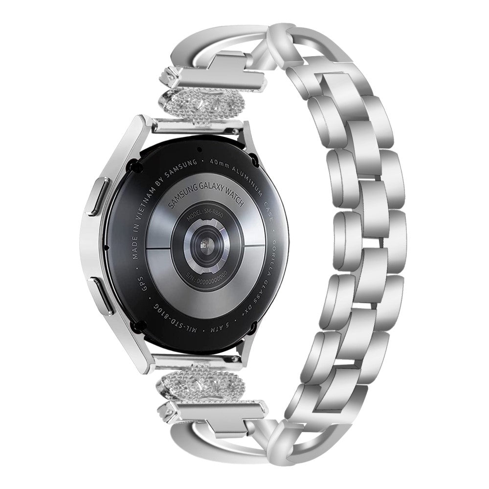 Eminent Metal Og Silikone Universal Rem passer til Samsung Smartwatch - Sølv#serie_3