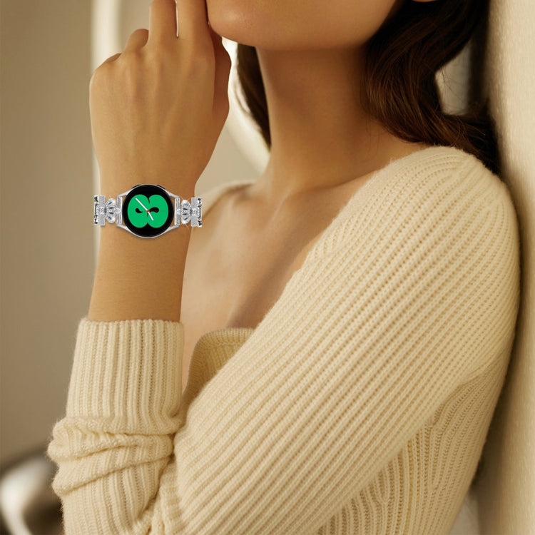 Eminent Metal Og Silikone Universal Rem passer til Samsung Smartwatch - Sølv#serie_3