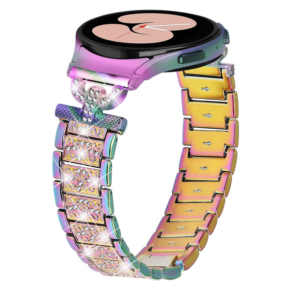 Klassisk Metal Og Rhinsten Universal Rem passer til Samsung Smartwatch - Flerfarvet#serie_1