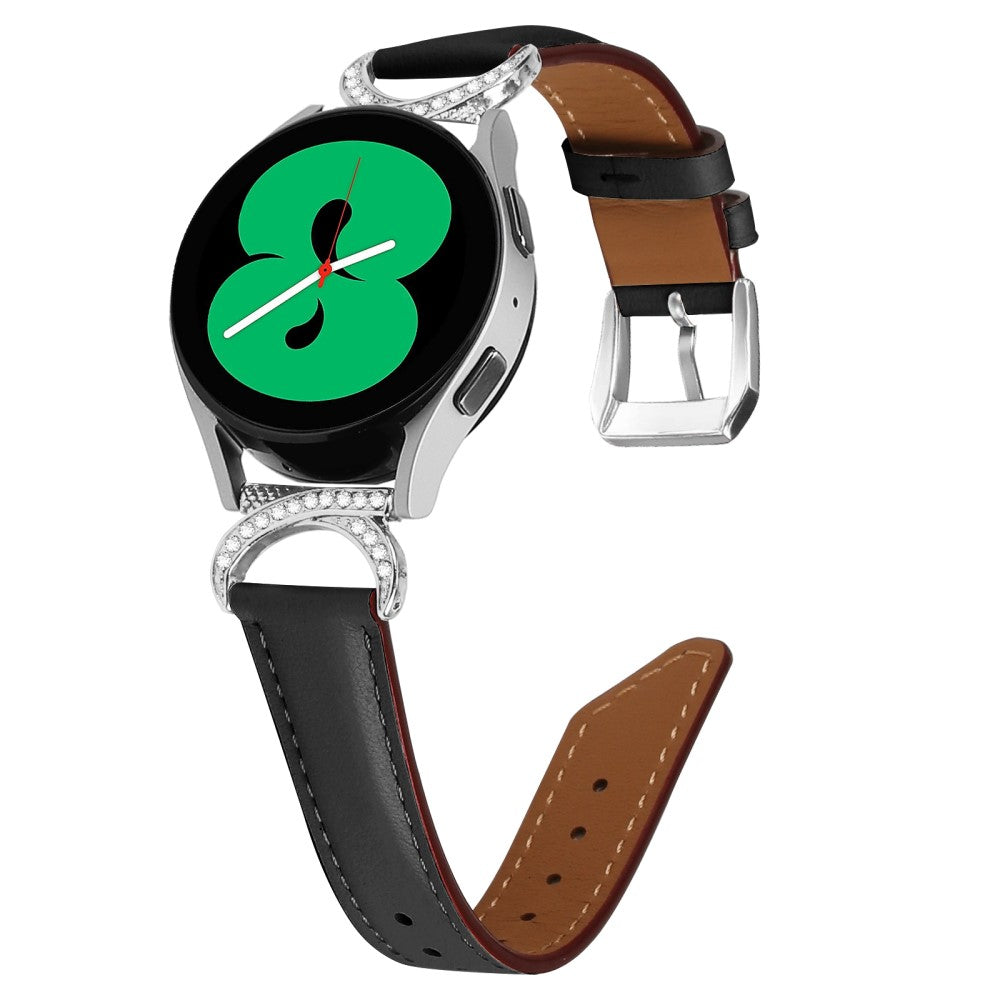 Meget Smuk Kunstlæder Universal Rem passer til Samsung Smartwatch - Sort#serie_3
