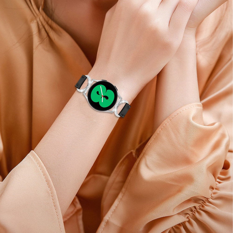 Meget Smuk Kunstlæder Universal Rem passer til Samsung Smartwatch - Sort#serie_3
