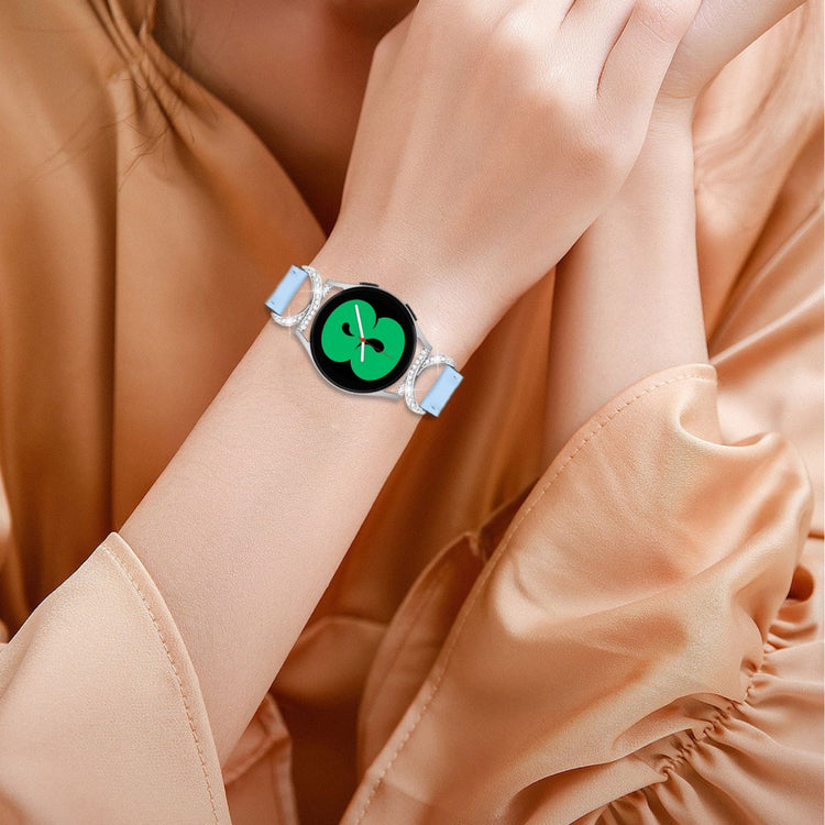 Meget Smuk Kunstlæder Universal Rem passer til Samsung Smartwatch - Blå#serie_4