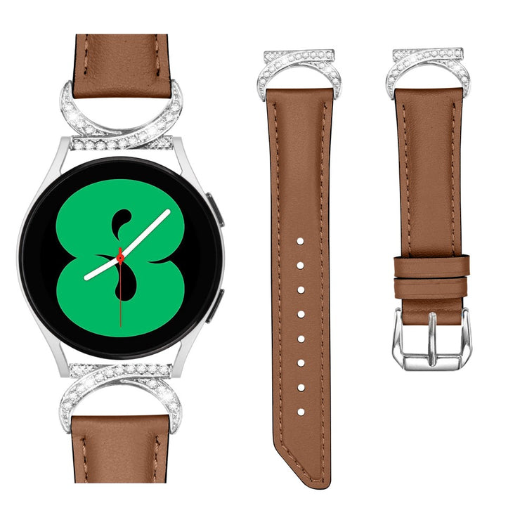 Meget Smuk Kunstlæder Universal Rem passer til Samsung Smartwatch - Brun#serie_6