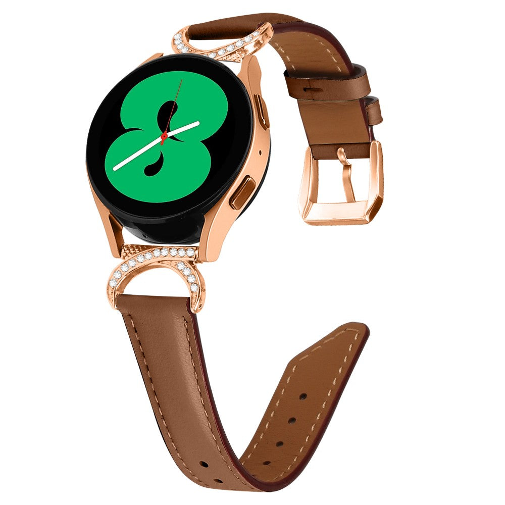 Vildt Holdbart Kunstlæder Universal Rem passer til Samsung Smartwatch - Brun#serie_6