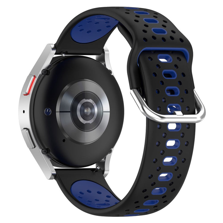 Super Holdbart Silikone Universal Rem passer til Samsung Smartwatch - Sort#serie_10
