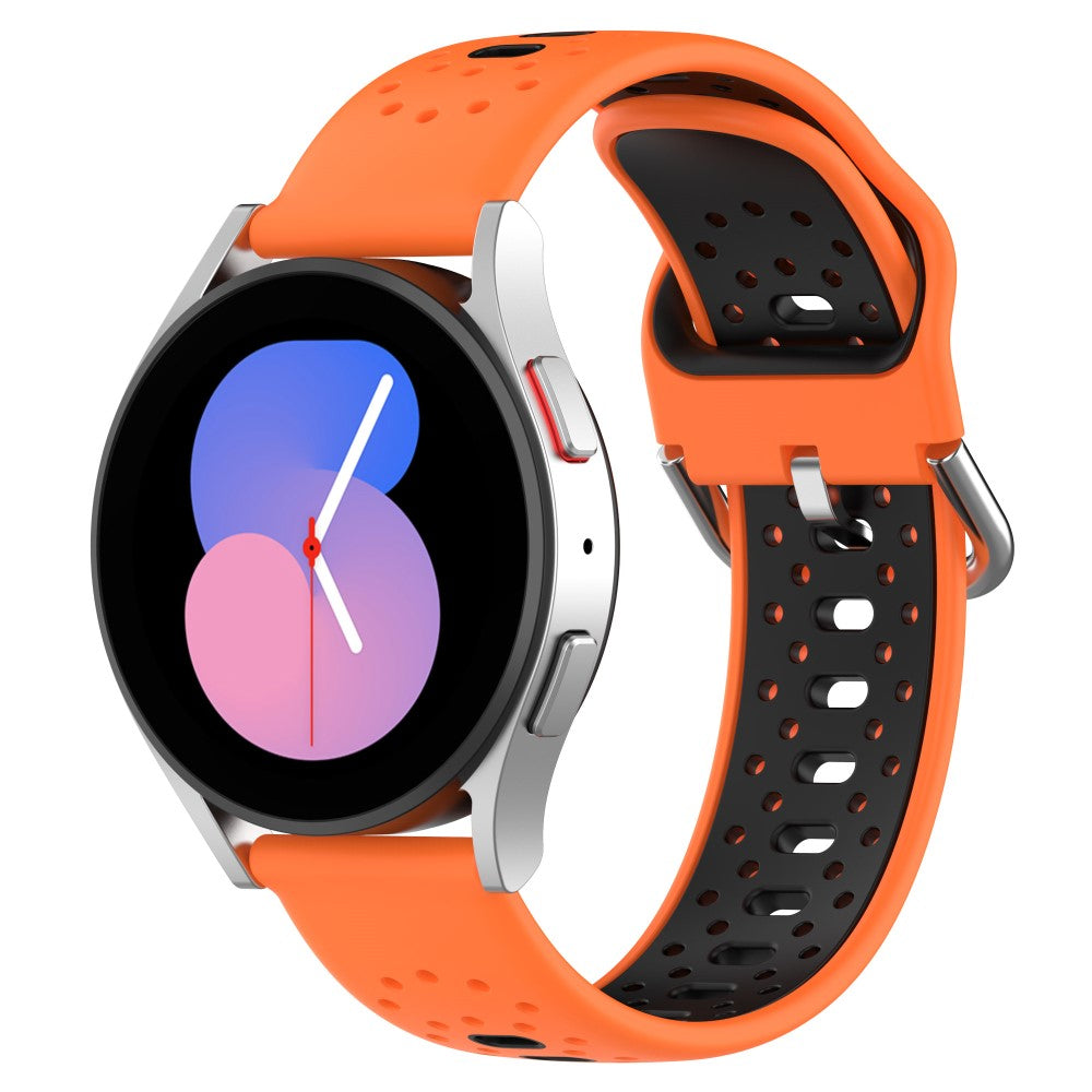 Super Holdbart Silikone Universal Rem passer til Samsung Smartwatch - Orange#serie_4
