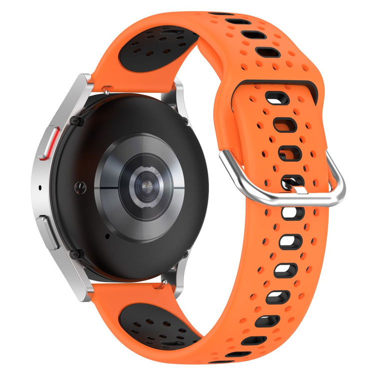 Super Holdbart Silikone Universal Rem passer til Samsung Smartwatch - Orange#serie_4