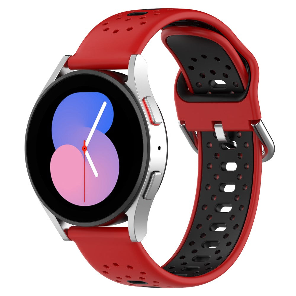 Super Holdbart Silikone Universal Rem passer til Samsung Smartwatch - Rød#serie_5