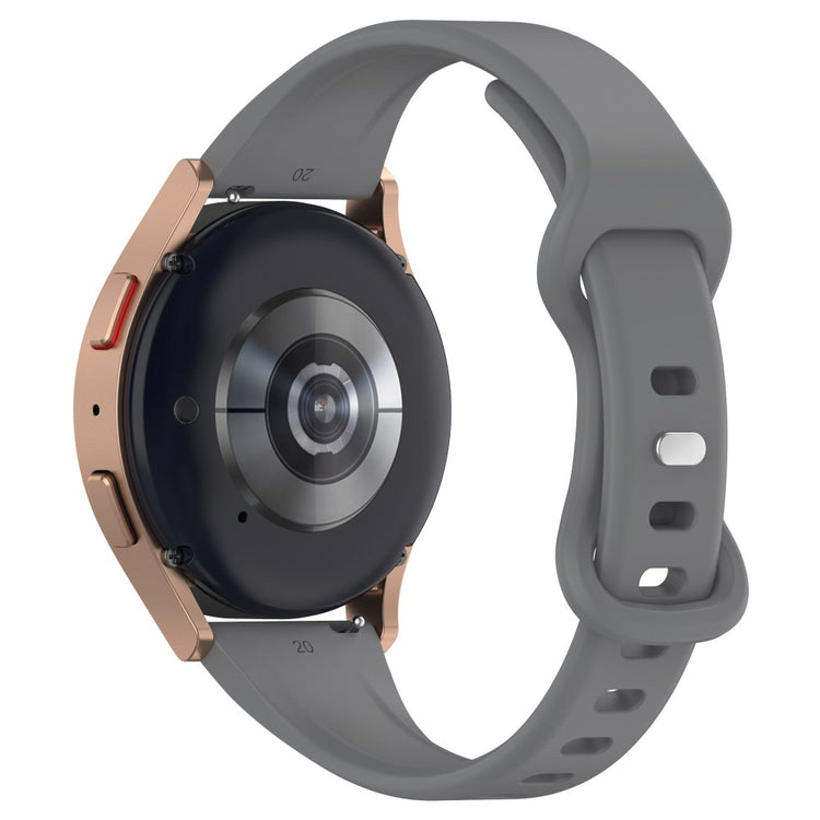 Rigtigt Rart Silikone Universal Rem passer til Smartwatch - Sølv#serie_3