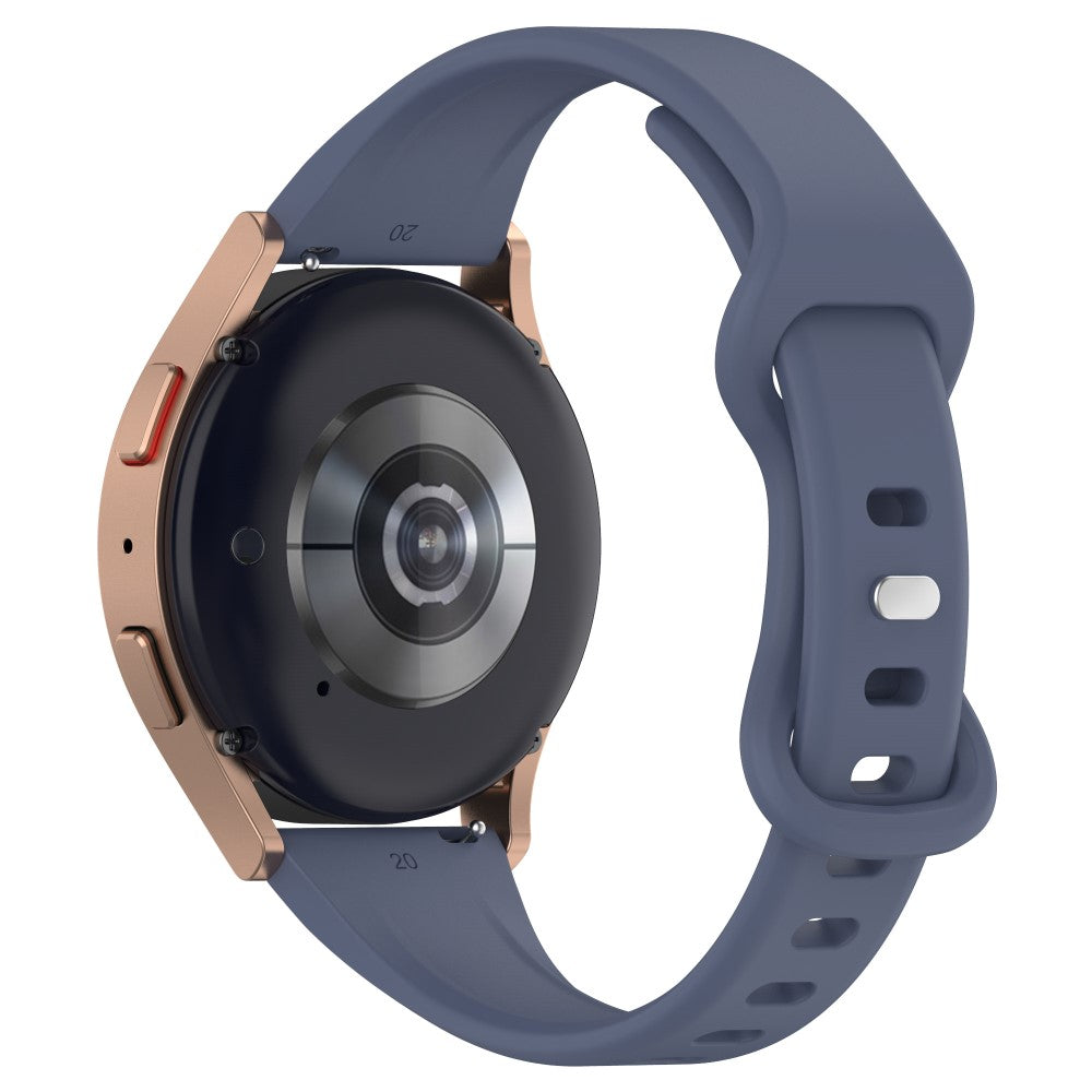 Rigtigt Rart Silikone Universal Rem passer til Smartwatch - Blå#serie_5
