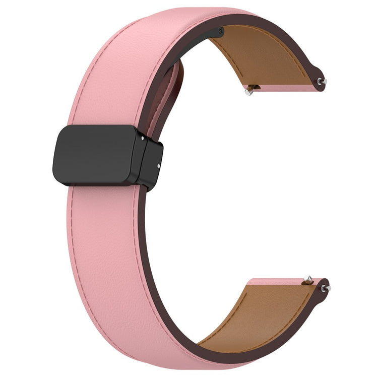 Vildt Godt Ægte Læder Universal Rem passer til Samsung Smartwatch - Pink#serie_3