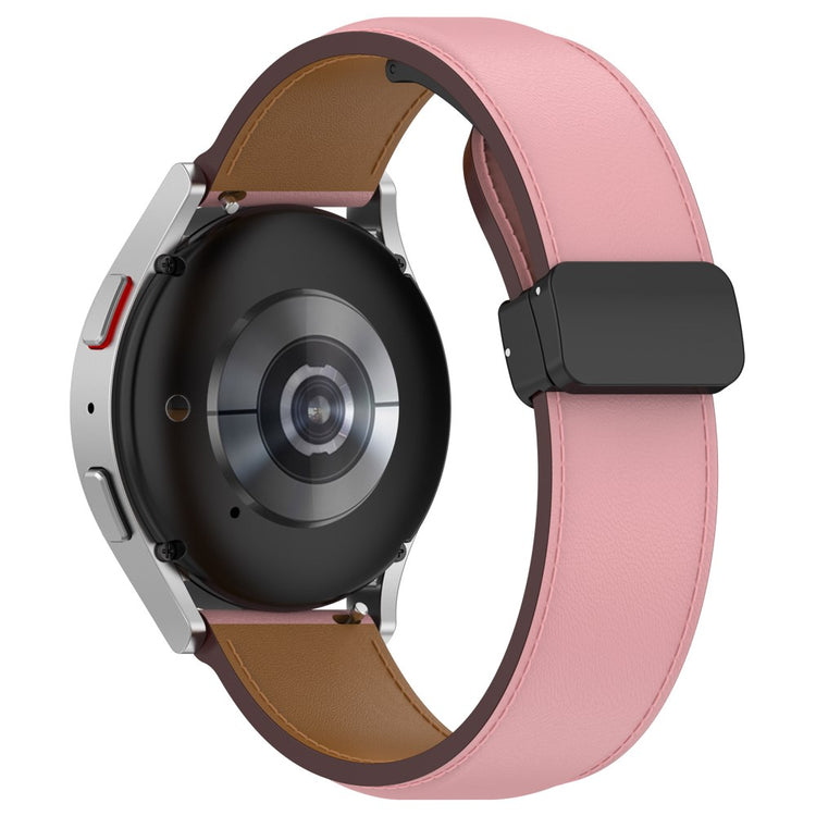 Vildt Godt Ægte Læder Universal Rem passer til Samsung Smartwatch - Pink#serie_3