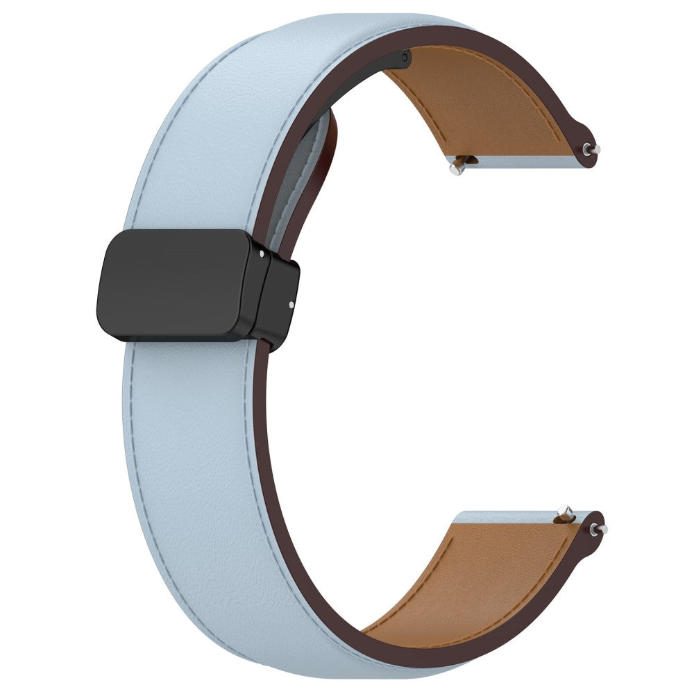 Vildt Godt Ægte Læder Universal Rem passer til Samsung Smartwatch - Blå#serie_6