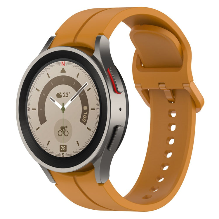 Vildt Cool Silikone Universal Rem passer til Smartwatch - Gul#serie_5