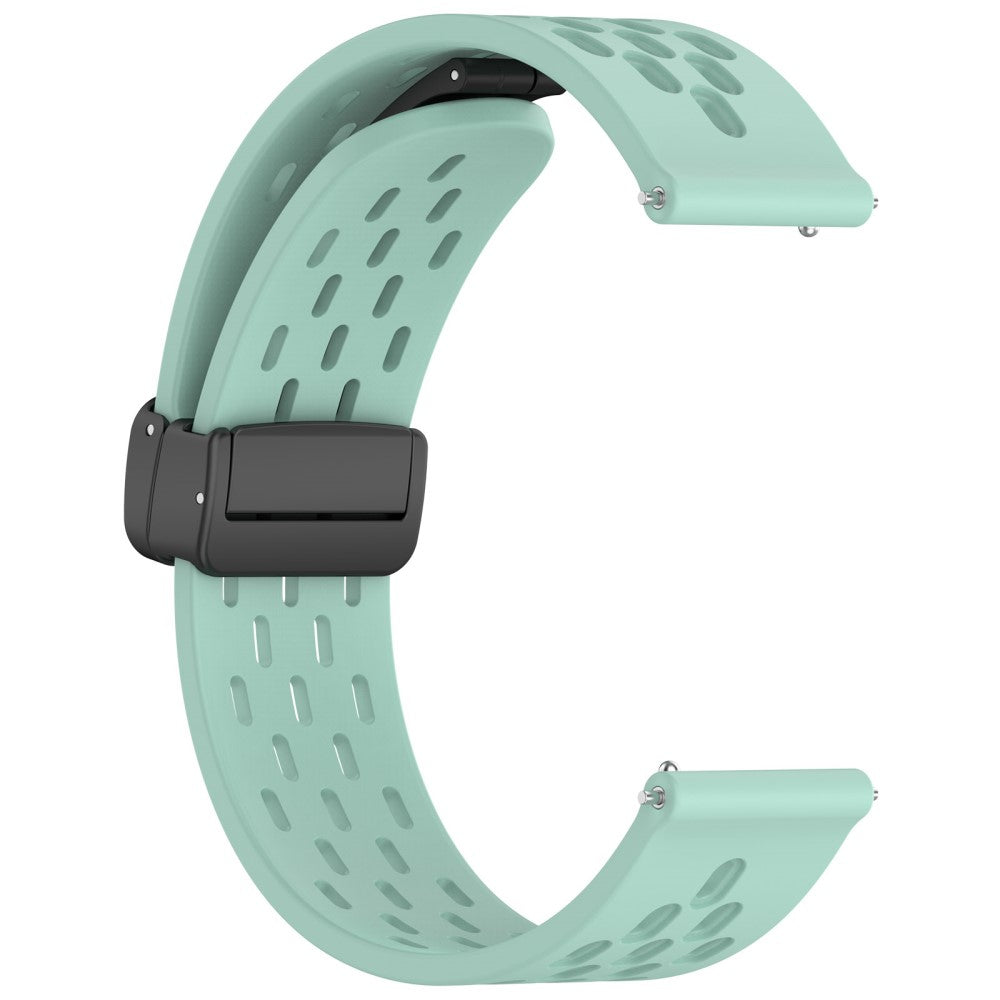 Helt Vildt Cool Metal Og Silikone Universal Rem passer til Smartwatch - Grøn#serie_12