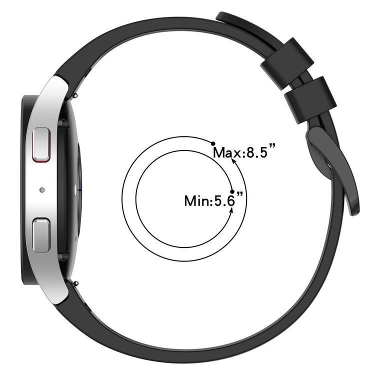 Rigtigt Pænt Silikone Universal Rem passer til Smartwatch - Hvid#serie_13