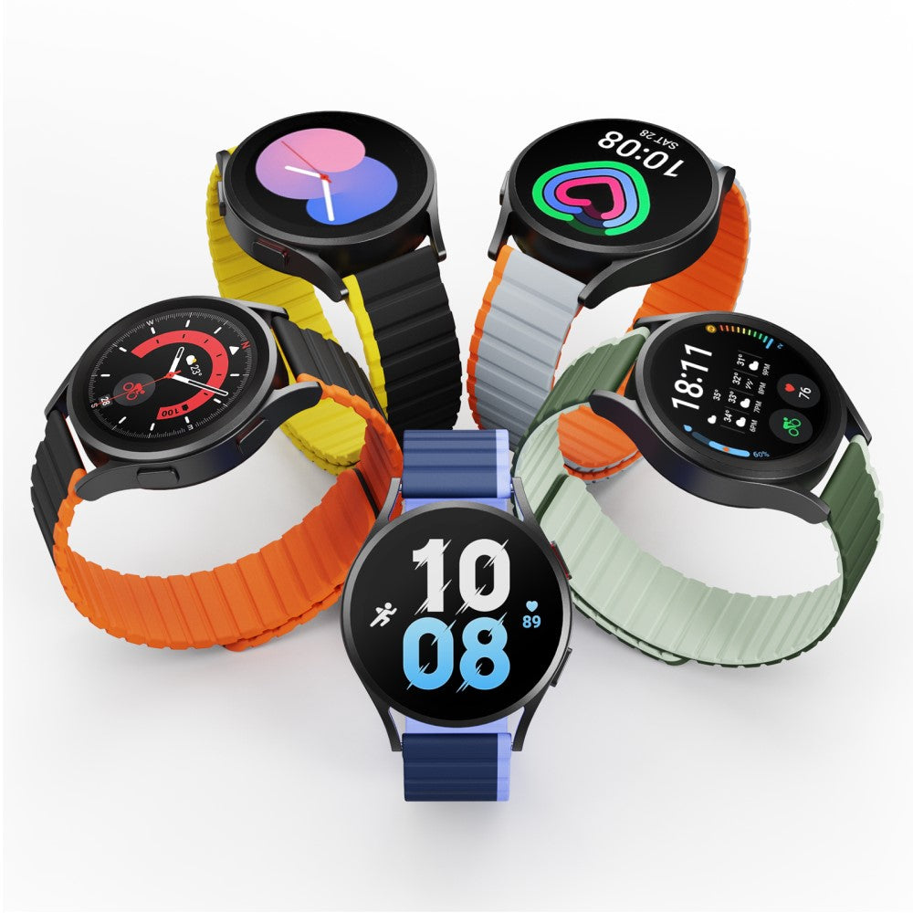 Fremragende Silikone Universal Rem passer til Smartwatch - Blå#serie_3