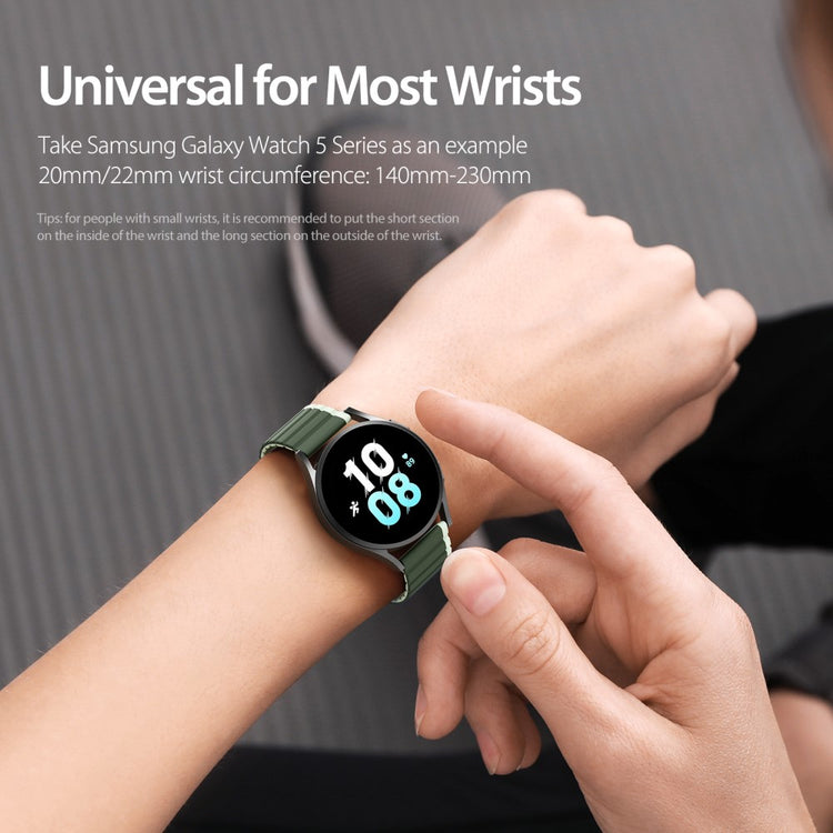 Fremragende Silikone Universal Rem passer til Smartwatch - Grøn#serie_4
