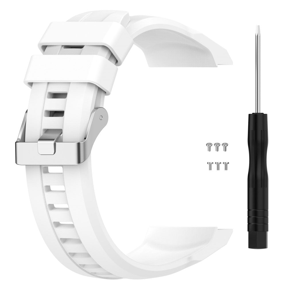 Rigtigt Fint Silikone Rem passer til Huawei Watch GT Cyber - Hvid#serie_2