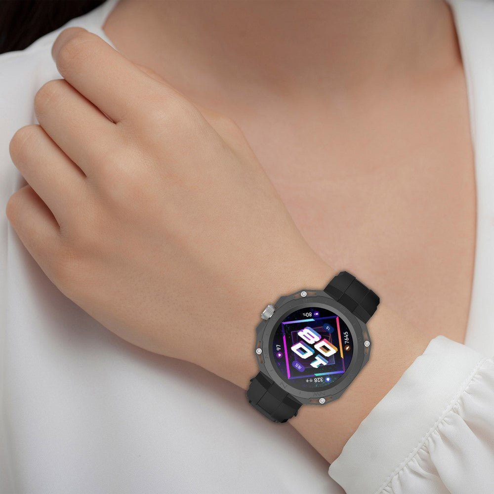 Rigtigt Fint Silikone Rem passer til Huawei Watch GT Cyber - Sølv#serie_3