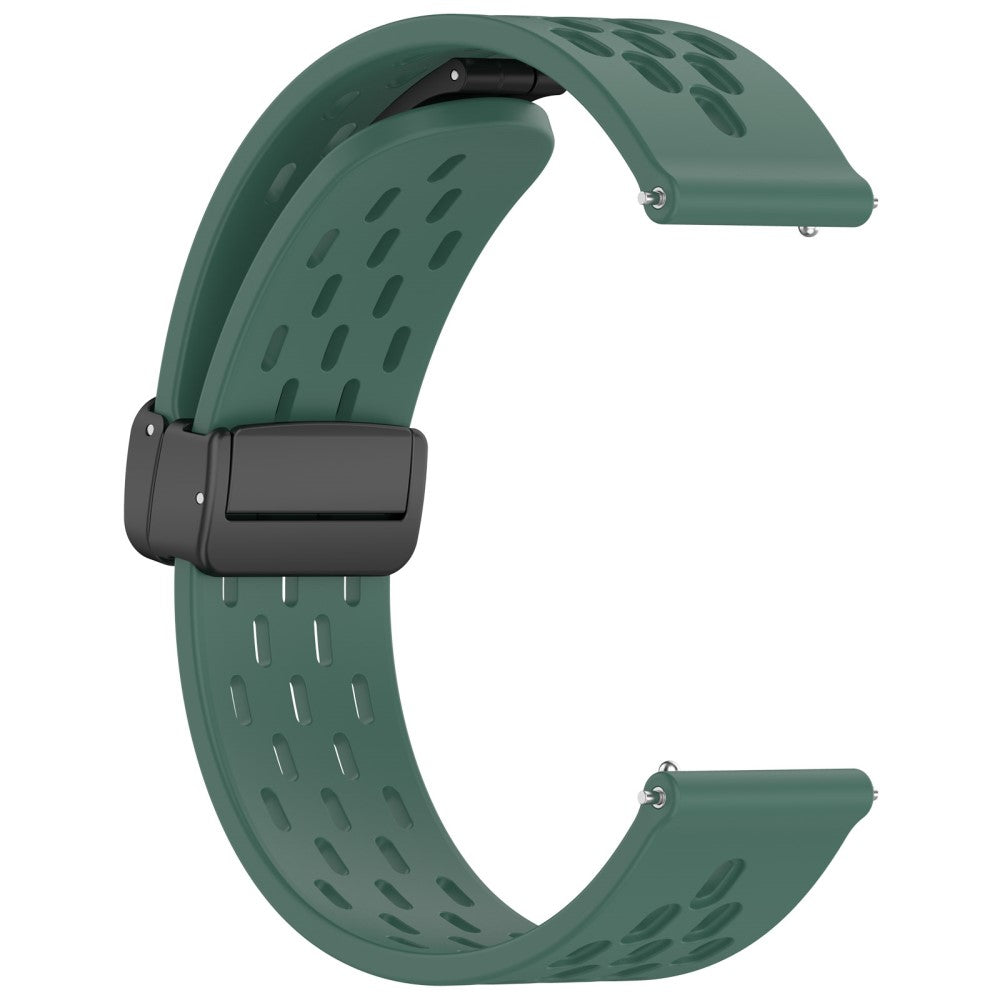 Vildt Smuk Metal Og Silikone Universal Rem passer til Smartwatch - Grøn#serie_11
