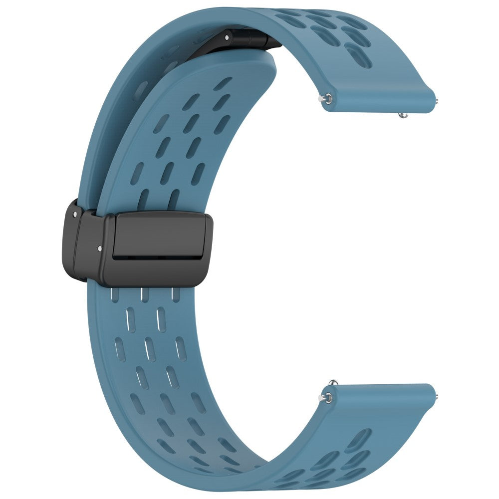 Vildt Smuk Metal Og Silikone Universal Rem passer til Smartwatch - Blå#serie_4