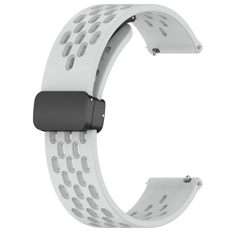 Vildt Smuk Metal Og Silikone Universal Rem passer til Smartwatch - Sølv#serie_9