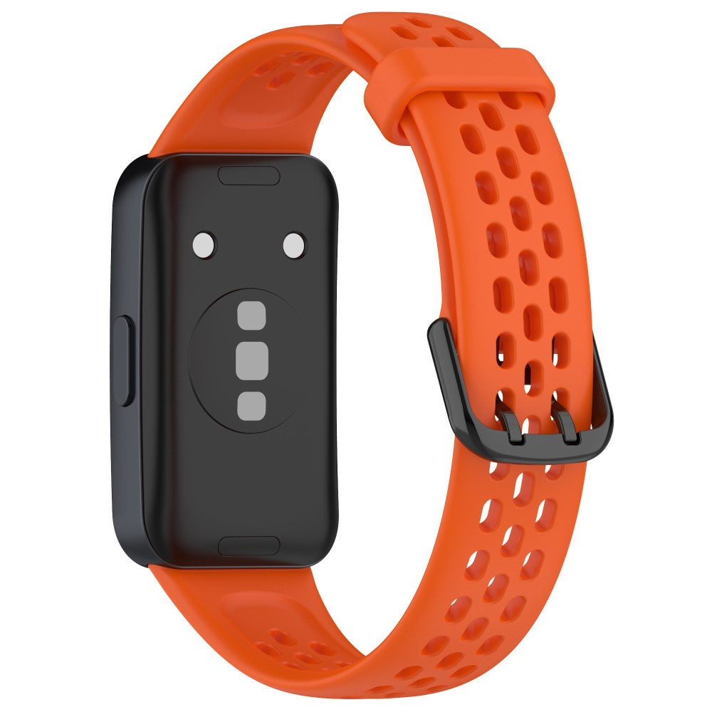 Helt Vildt Holdbart Silikone Rem passer til Huawei Band 8 - Orange#serie_9