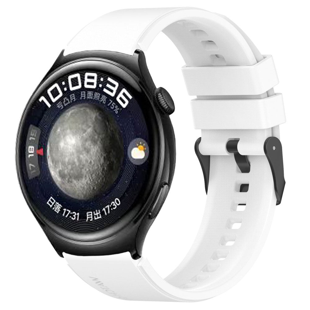 Vildt Sejt Silikone Universal Rem passer til Smartwatch - Hvid#serie_12