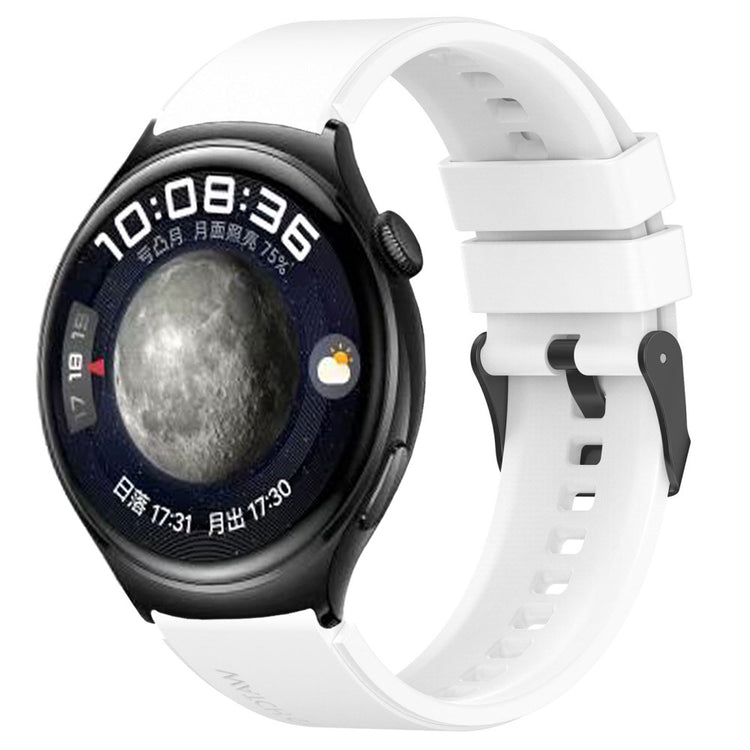Vildt Sejt Silikone Universal Rem passer til Smartwatch - Hvid#serie_12