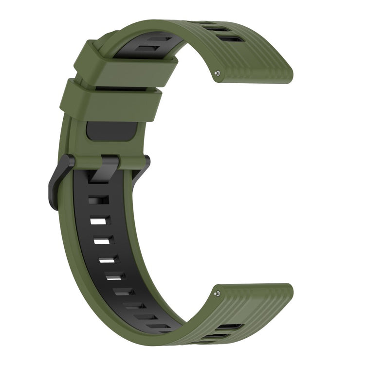 Smuk Metal Og Silikone Universal Rem passer til Smartwatch - Grøn#serie_2