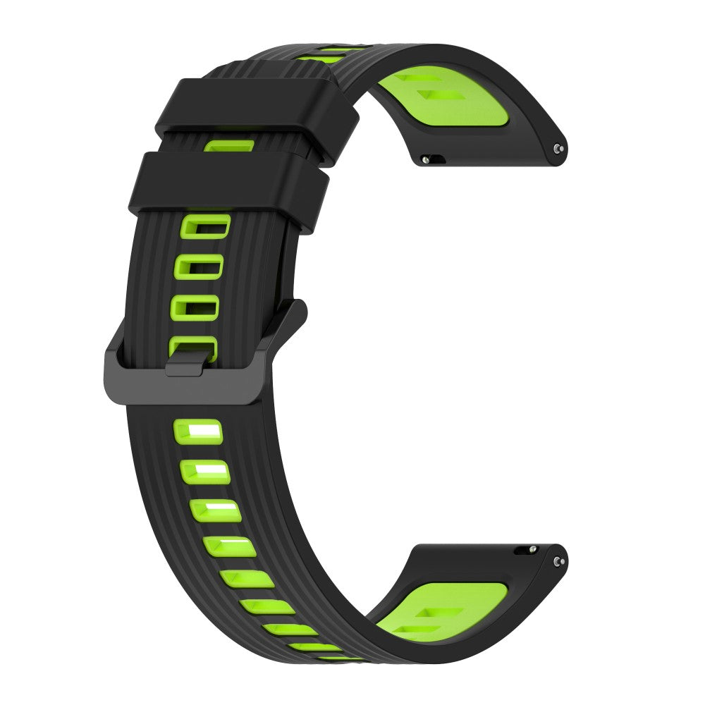Smuk Metal Og Silikone Universal Rem passer til Smartwatch - Grøn#serie_5