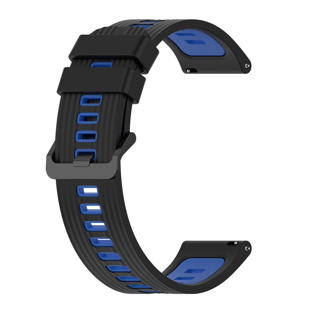 Smuk Metal Og Silikone Universal Rem passer til Smartwatch - Blå#serie_6