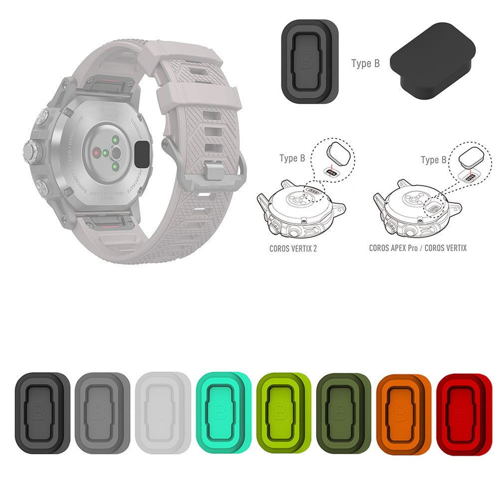 Super Pænt Silikone Cover passer til Coros Smartwatch - Sølv#serie_6