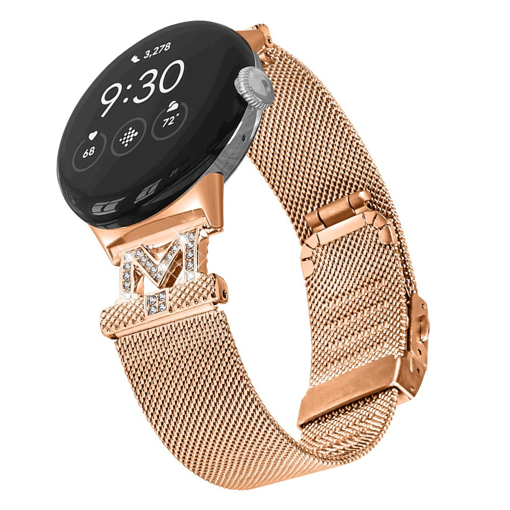 Google Pixel Watch stainless steel strap with buckle - Rose Gold#serie_2
