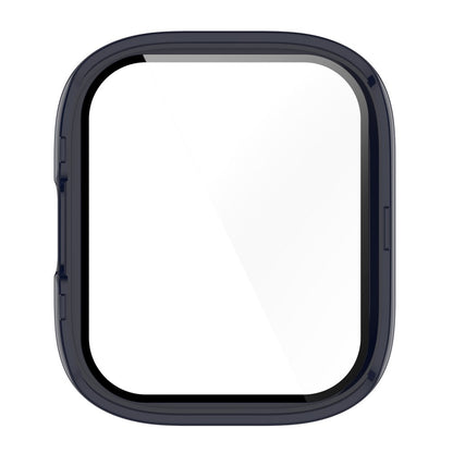 Meget Fint Xiaomi Redmi Band 3 Cover med Skærmbeskytter i Plastik og Hærdet Glas - Blå#serie_2
